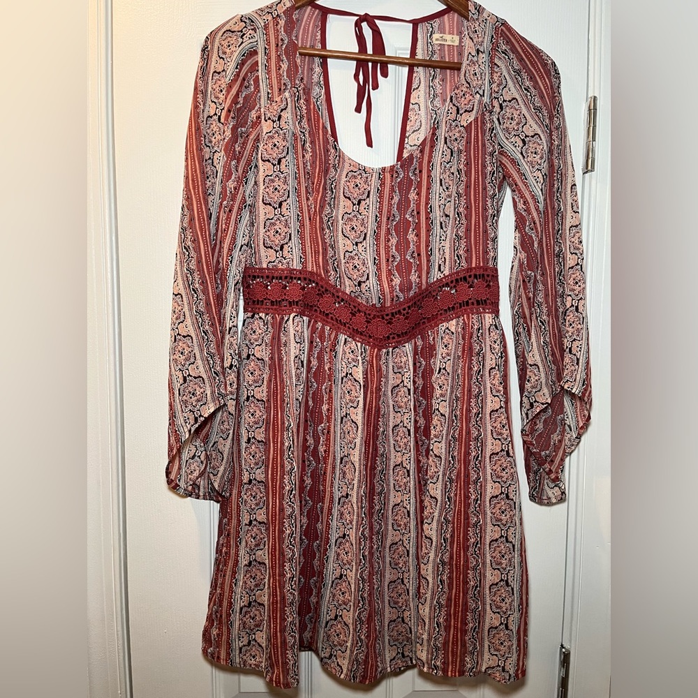 Boho Bell Sleeve Mini Dress